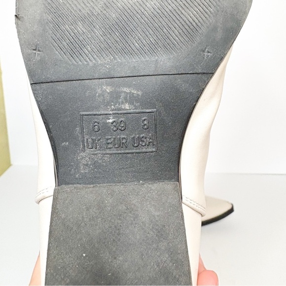 London Rag Women's White Cowboy Boots Yellowstone Size 8 - Picture 5 of 6